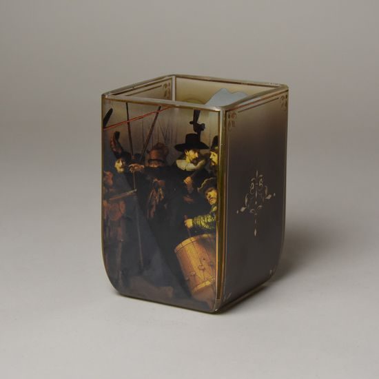 Tealight 10 cm Rembrandt III, glass, Goebel