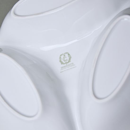 Miska kabaret třídílná 23 cm, Thun 1794, karlovarský porcelán, BERNADOTTE erbíky