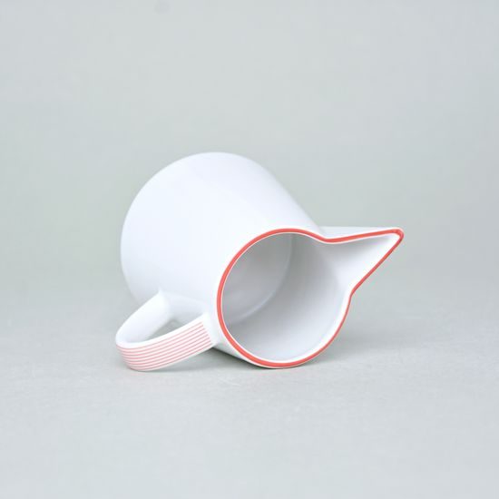 Mlékovka 240 ml, Thun 1794, karlovarský porcelán, TOM červená linka