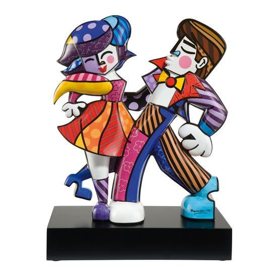 Figurine Romero Britto - Swing, 34 / 17 / 46 cm, Porcelain, Goebel