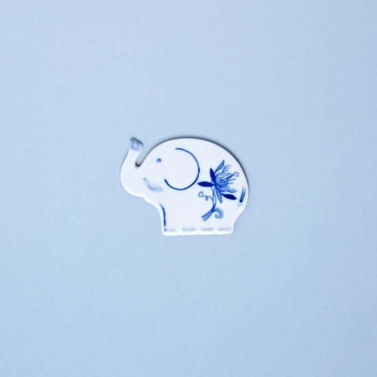 Magnet Elephant 4,3 cm, Original Blue Onion Pattern