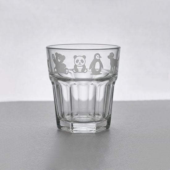 Dětská sklenice ZOO, 200 ml, sklo, Solbika Glassworks Poland