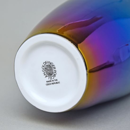 Váza Titan Colours 34 cm, Modrá, porcelán Goldfinger