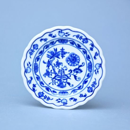 Talíř mělký mini 9 cm, Cibulák, originální z Dubí