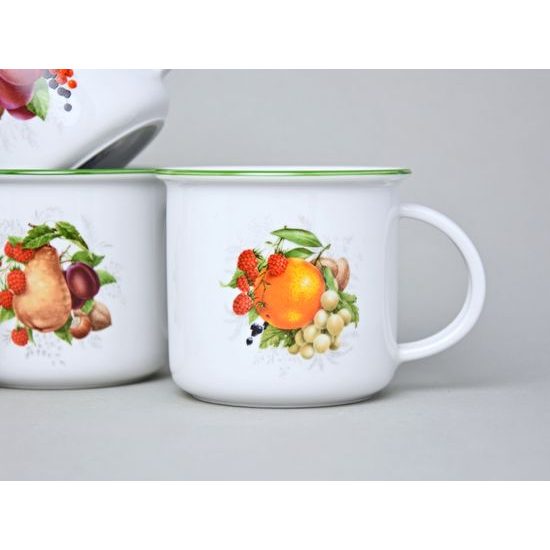 Hrnek Tina střední 240 ml, 6 ks., ovoce, Český porcelán a.s.