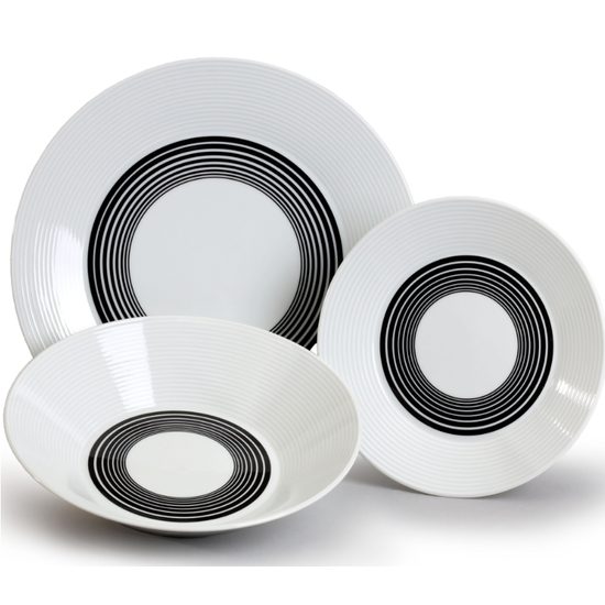 Talířová sada pro 6 osob, Lea 30409, Thun karlovarský porcelán