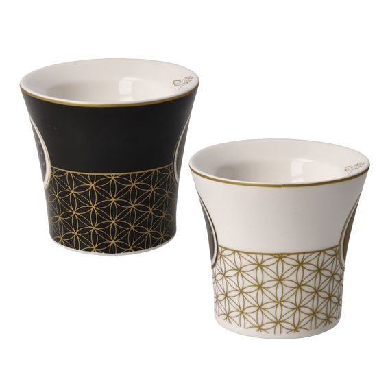 Egg cup set Yin Yang 6.5 / 6.5 / 6cm, New Bone China, Goebel