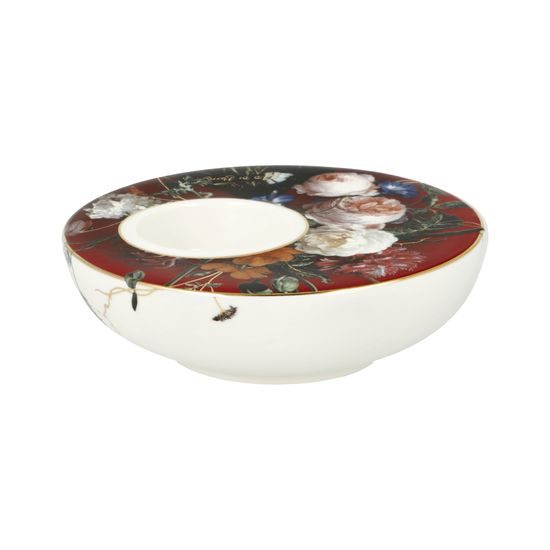 Candle holder, 12 / 12 / 4 cm, porcelain, J. D. De Heem, Goebel