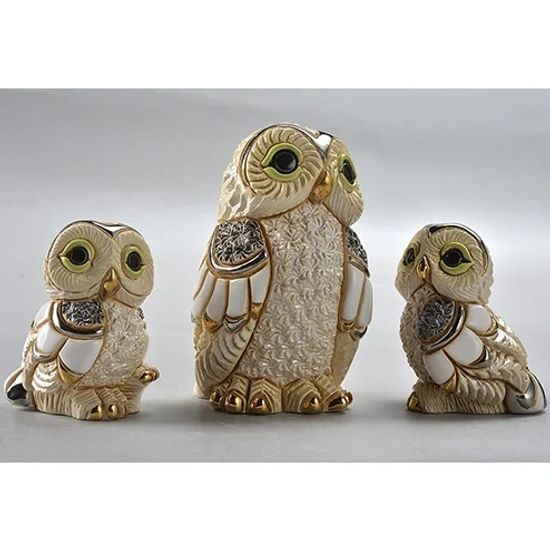 De Rosa - Baby Winter Owl II., 5 x 6 x 8 cm, Ceramic Figure, DeRosa Montevideo