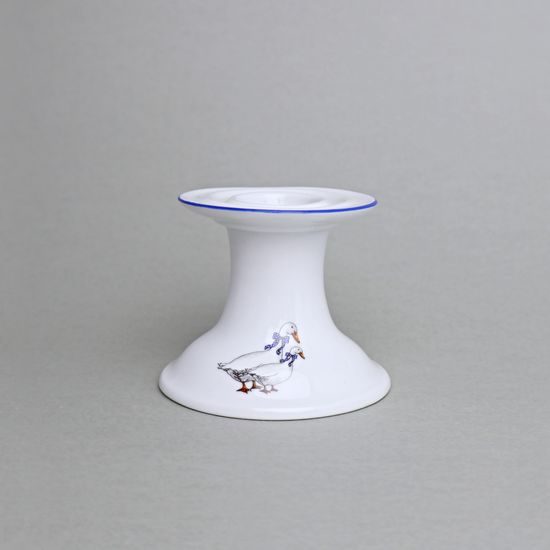 Svícen 1991 bez ouška 6 cm, husy, Český porcelán a.s.