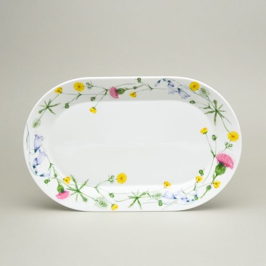 Tom Thistle: Platter 32 x 20,5 cm, Thun 1794, karlovarský porcelán