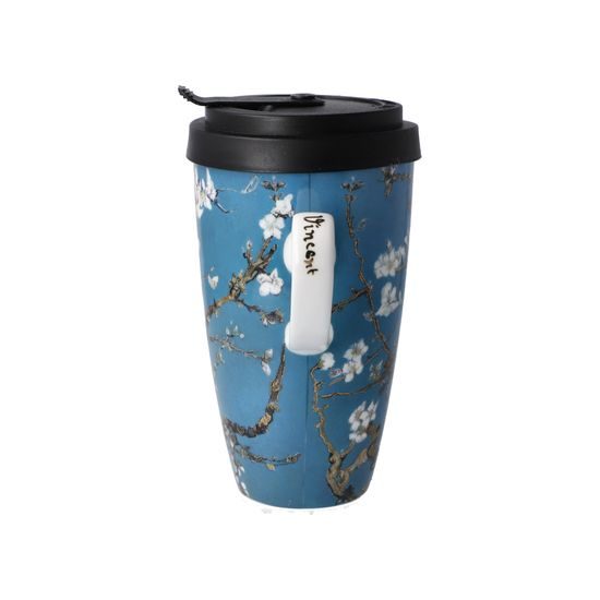 Mug to go V. van Gogh - Almond Tree Blue, 0,5 l, Fine Bone China, Goebel