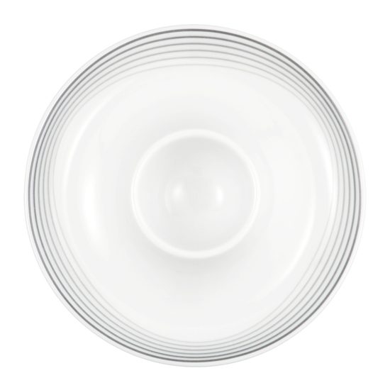 Egg cup (plate), Trio 23328 Nero, Seltmann porcelain