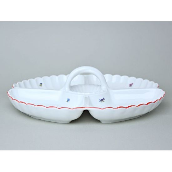 Kabaret 4-dílný 32 cm, házenka s ČERVENOU LINKOU, Český porcelán a.s.