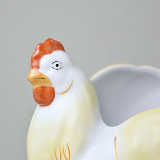 Dóza / miska slepička 18 x 12,5 cm, porcelán Lindner