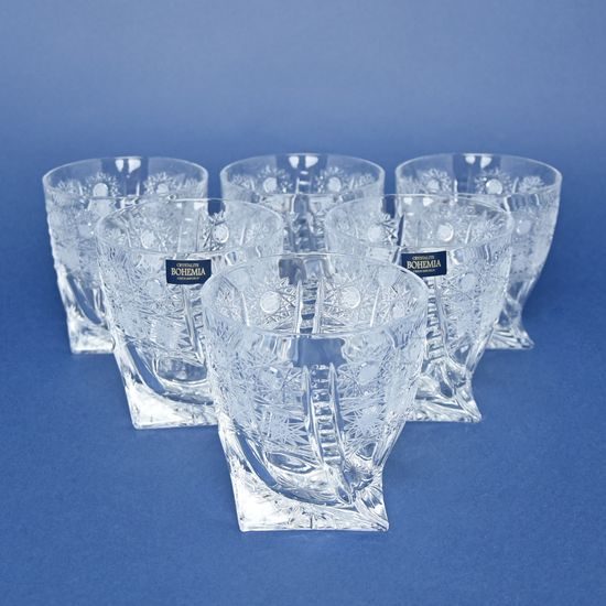 Quadro - 500PK, sada odlivka whisky 340 ml, 6 ks., Crystalite Bohemia