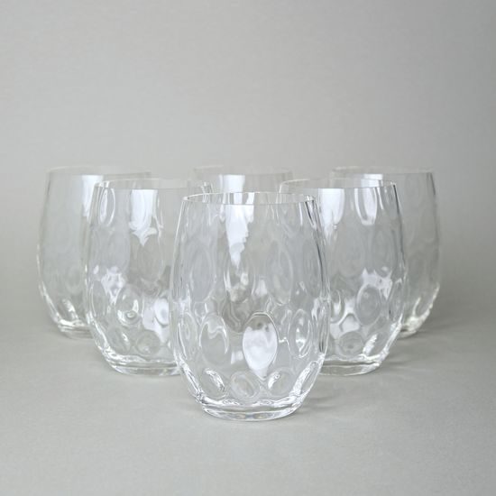 Crystal Glasses Tumbler 560 ml, Set of 6 pcs., Verticco, Kvetna 1794 Glassworks