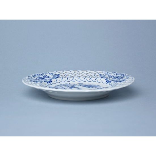 Talíř prolamovaný 18 cm, Cibulák, originální z Dubí