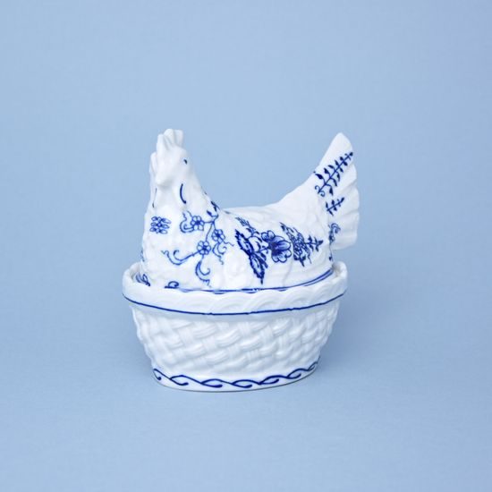 Blue Onion: Dose Hen 14 x 13 cm, Leander 1907