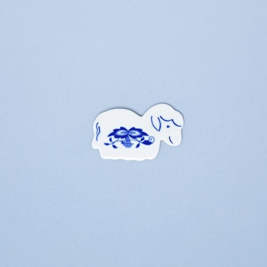 Magnet Sheep 6 x 4 cm, Original Blue Onion Pattern