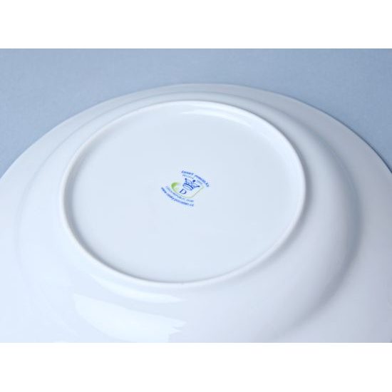 Talíř hluboký 24 cm, Házenka modrá linka, Český porcelán a.s.