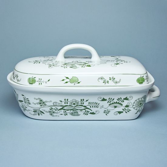 Baking bowl large 36,0 x 19,5 cm, Original Green Onion pattern