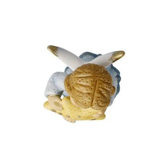Andílek s usměvavou hvězdou, 4 / 4,5 / 8,5 cm, biskvitový porcelán, Nina & Marco, Goebel