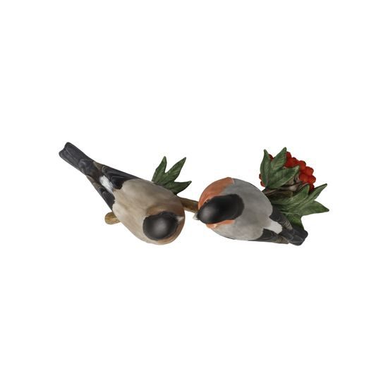 Bullfinch couple 23,5 / 8,5 / 11 cm, biscuit porcelain, Goebel