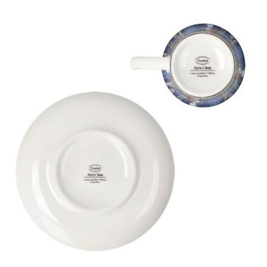 Cup and saucer L.C.Tiffany - Dragonflies, 100 ml / 12 cm, Fine Bone China, Goebel