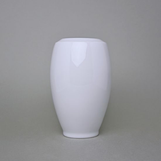 Vase middle 170 mm, Thun Calsbad porcelain, Lea white