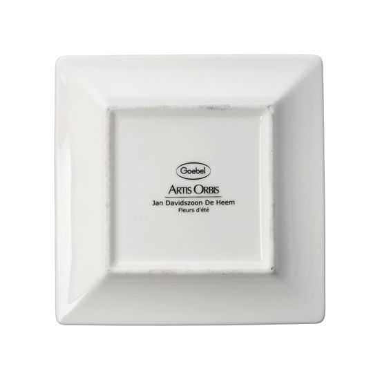Talířek čtvercový Letní kytice, 12 / 12 / 1,5 cm, porcelán, J. D. de Heem, Goebel