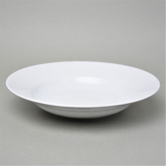 Plate deep 24 cm, Rona white, G. Benedikt 1882