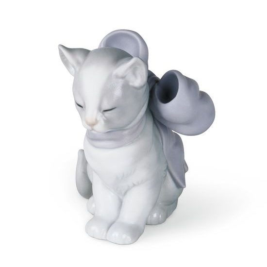 Kitty present, 10 x 9 cm, NAO Porcelain Figures