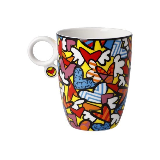 Mug Romero Britto - All We Need is Love, 0,4 l, Fine Bone China, Goebel