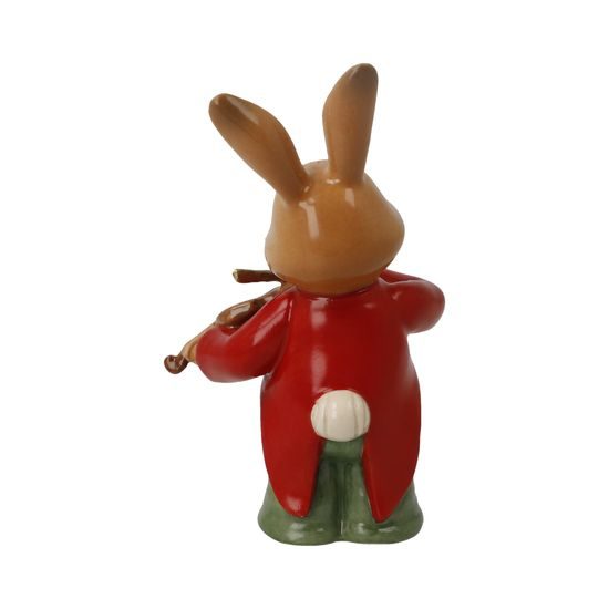 Rabbit figurine Little Violinist 4.5 / 4 / 8cm, stoneware, Goebel