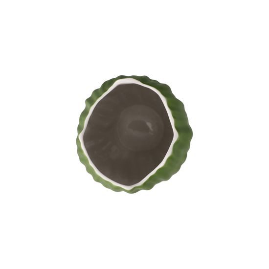 Váza Spirulina zelená 10 / 10 / 20 cm, biskvitový porcelán, Goebel