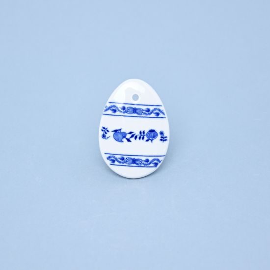 Easter decoration - Egg 5,5 x 3,9 cm, Original Blue Onion Pattern