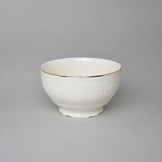 Miska vysoká na rýži 13 cm, Thun 1794, karlovarský porcelán, BERNADOTTE ivory + zlato