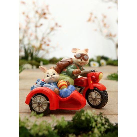 Rabbit figurine Joyride 15 / 16.5 / 12cm, stoneware, Goebel