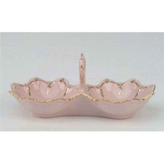 Salt/pepper bowl 15 cm, Lenka 247, Rose China Chodov HaC