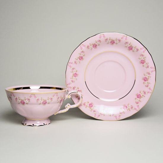 Cup tea 200 ml and saucer, Sonata decor 158, Leander Rose china
