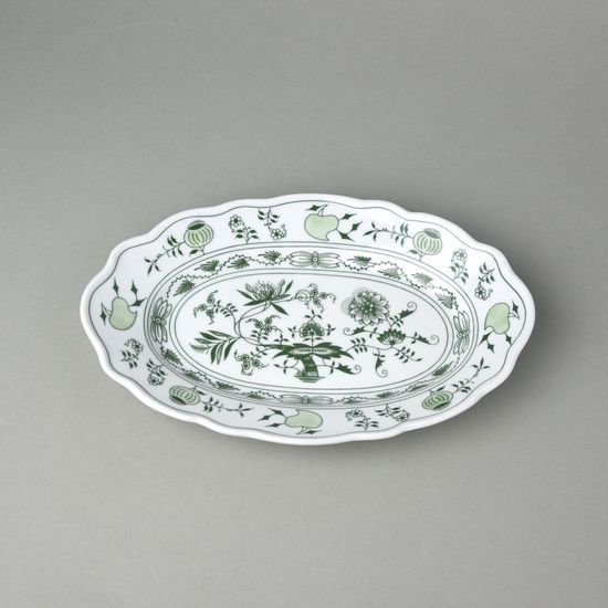 Oval dish 28 cm, Green Onion Pattern, Cesky porcelan a.s.