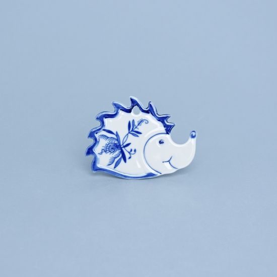 Magnet Hedgehog 8 x 6 cm, Original Blue Onion Pattern