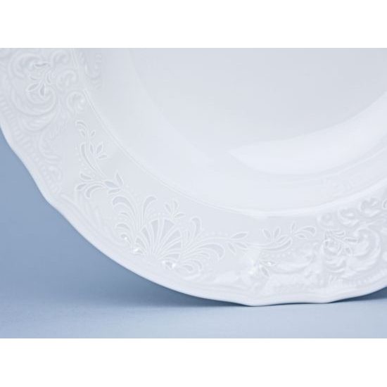 Frost no line: Plate deep 23 cm, Thun 1794 Carlsbad porcelain, Bernadotte