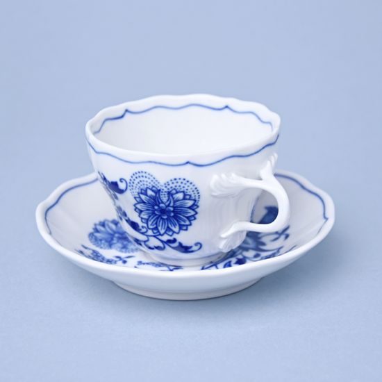 Cup and saucer A/1 + ZA/1, 120 ml / 13 cm (mirror saucer), Original Blue onion pattern