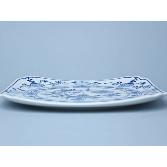 Talíř hranatý 29 cm, Cibulák, originální z Dubí