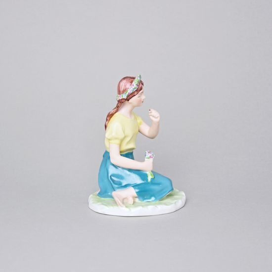 A Girl With A Ladybird 10 x 9,5 x 13,5 cm, Color, Porcelain figures Duchcov