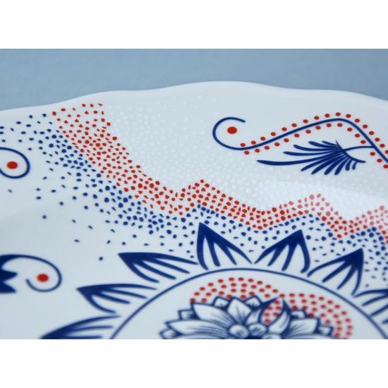 Plate wall 100th Czech republic anniversary, Original Blue Onion Pattern