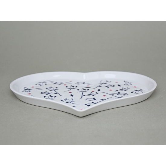 Love: Dish flat Heart 21 cm, Thun 1794 Carlsbad porcelain