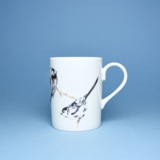 Birds collection - the Longtail Tit: Mug Lucy 320 ml, English Fine Bone China, Roy Kirkham